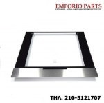 ΚΡΥΣΤΑΛΛΟ ΠΟΡΤΑΣ,INOX, AEG , 592X501M